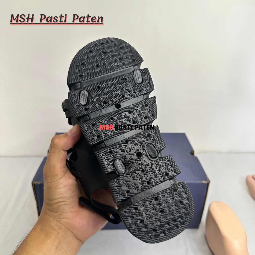 Sandal Gunung Karet Import Motif Rantai Wanita Anti Slip