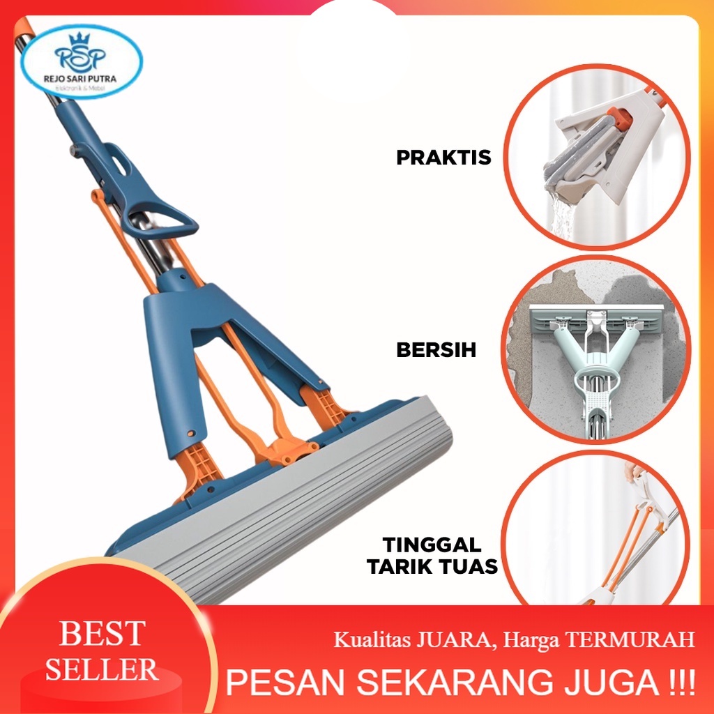 MOP | PEL LANTAI KARET | PEL LANTAI PERAS | PEL SPONS | SPONGE Praktis ANTI PERAS  Pel Lantai Mop Pr