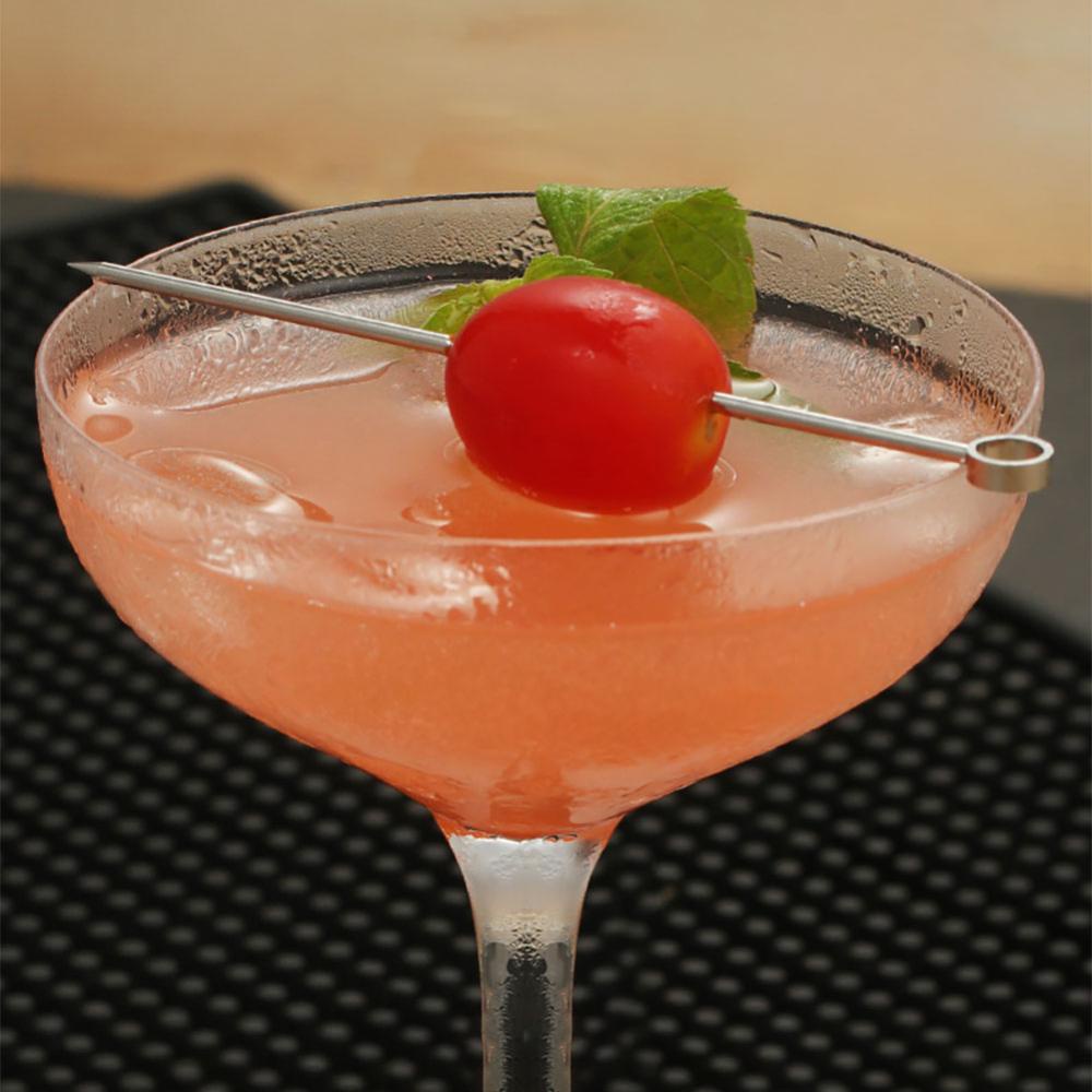 C5goon 3Pcs Stainless Steel Reusable Cocktail Picks Martini Tongkat Buah Swizzle Sticks Bar Peralatan Untuk Pesta Pernikahan K3N9