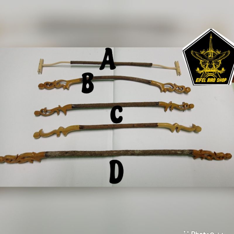 Ready Tangkringan Ukir Pleci Kandang Heloped Kayu Asem Asam Bali Burung Konin Kolibri Sogon Pleci