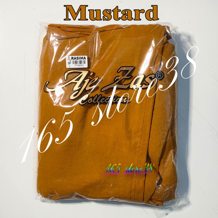 New Style Trend Hijab/Jilbab/Khimar Rasima Plus Cadar Ori Aje Zas Bergo Crinkle Jumbo - Mustard, Ras
