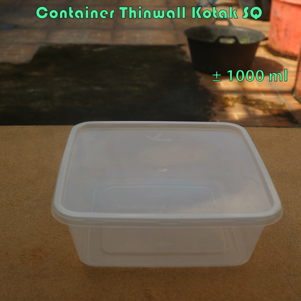 Kotak Makanan Plastik Thinwall Meiji SQ 1000 ml isi 150 pcs
