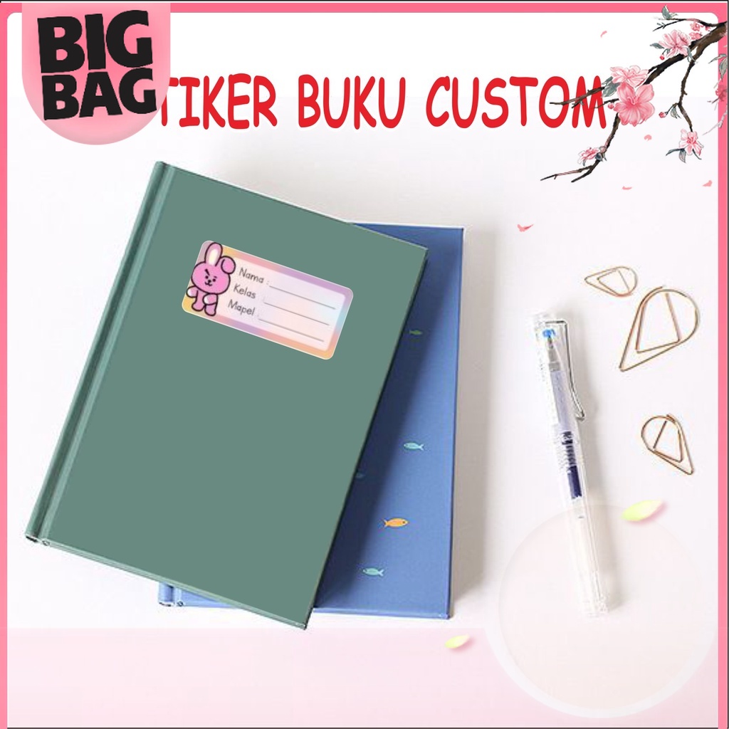 

Bigbag 20 Pcs Stiker Label Buku Nama Sticker Nama Mata Pelajaran Sekolah Buku (3,5x7cm)