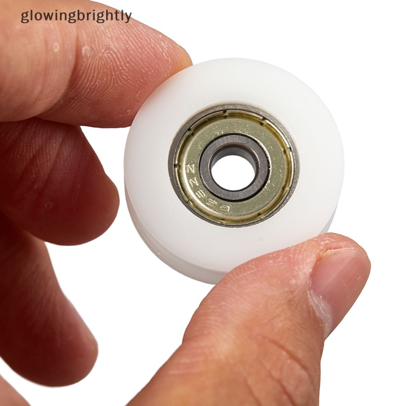 [glowingbrightly] High Quality U Groove Roller Pulley Bearing Steel Roller Injection-coated U-shaped Pulley Wheel Untuk Slide Pintu Jendela 6*30*10mm TFX