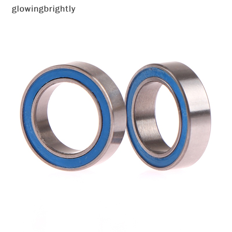 [glowingbrightly] 2pcs 6700 2RS 10X15X4mm Motor Level Karet Biru Seal Bearing Model Bearing Motor Bearing TFX