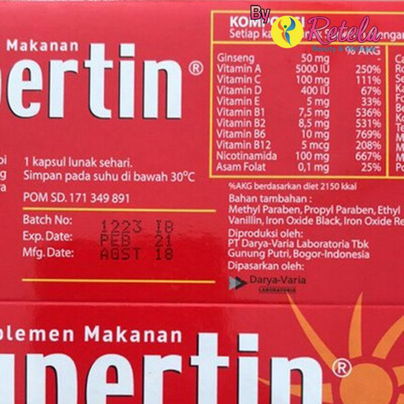 Supertin 1 Strip 5 Caplet