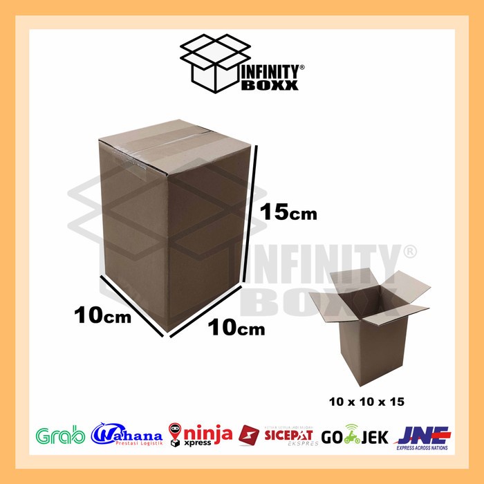 

kotak kardus box packing uk 10x10x15 SHEET POLOS