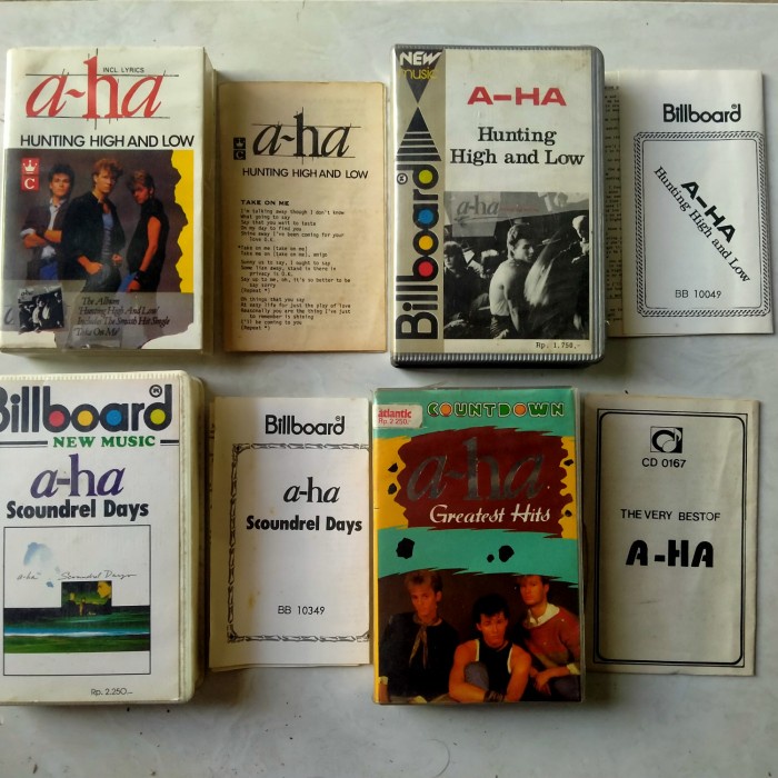 PAKET KASET A-HA 4ALBUM