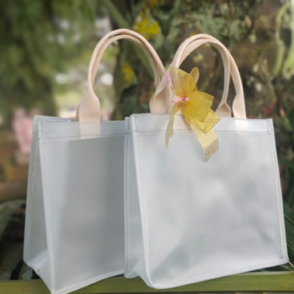 Tas Hampers Murah Mika/PVC Doff Tebal Besar Dan Sedang Mika  Doff