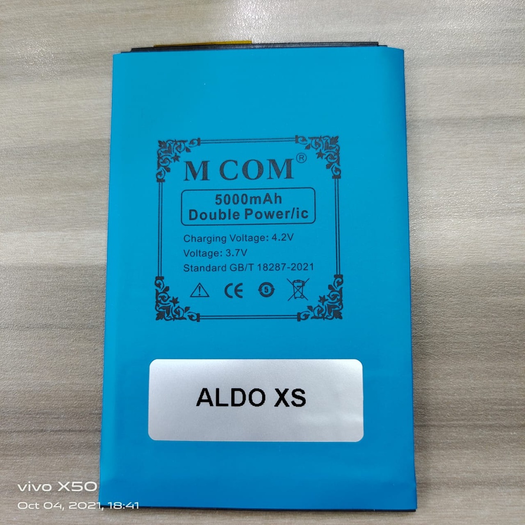 [ 5000 MAH [ 5000mah ] - Baterai MCOM ALDO XS- BARU Baterei Batrei Batrai Batre Battre Batery Batter