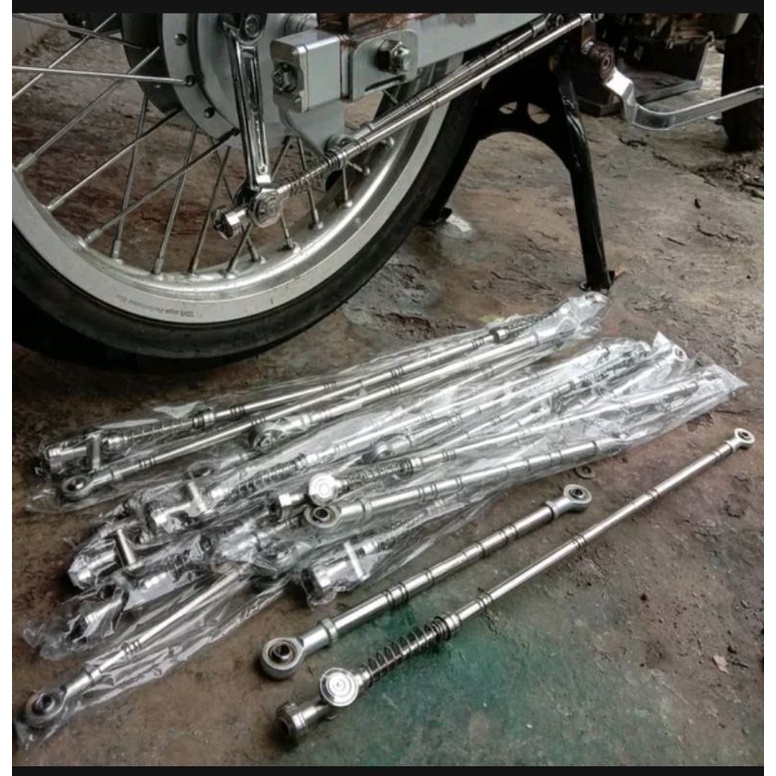 stik rem belakang kawat rem belakang tromol cakram bracket rem belakang universal bahan stainless 2 