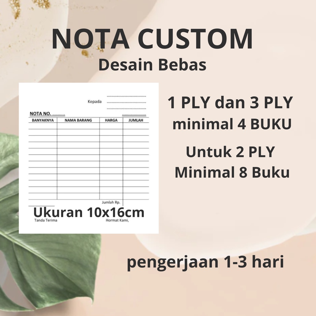 

Nota Olshop Custum / Nota Toko Custum Free Design Full Color Murah