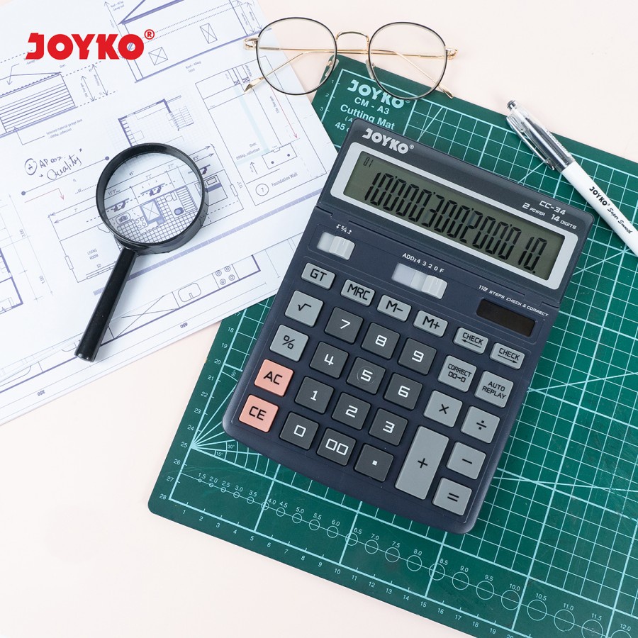 

Salin JOYKO CC-34 KALKULATOR CHECK CORRECT 14 DIGIT - CALCULATOR DESKTOP CC34 CEK ULANG