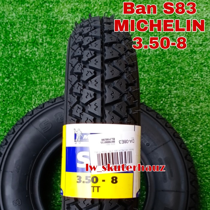 Ban Vespa Michelin S83, ukuran 3.50 ring 8