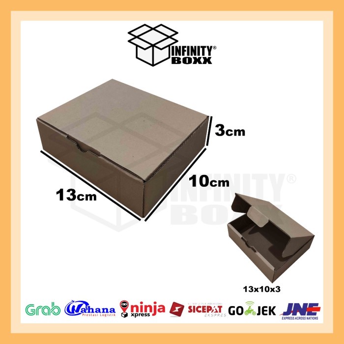 

kotak kardus pizza box die cut ukuran 13x10x3