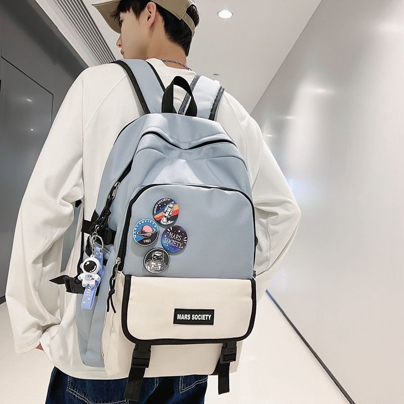 [ COD✅ ] Tas Aroana Kapasitas Besar Gaya Korea kasual Couple Computer tas ransel wanita dan pria