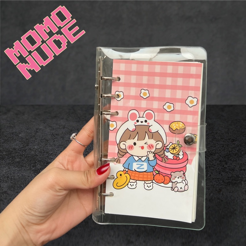 

Binder momo cute girl Buku Binder A6 100 lembar Diary Book Journal buku tulis harian Sanrio Melody Kuromi CinnamonRoll