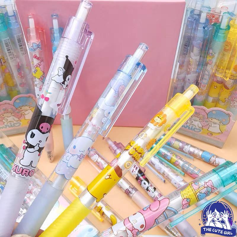 Pulpen/Gelpen Hitam 0.5mm Sanrio lucu - Stazionario