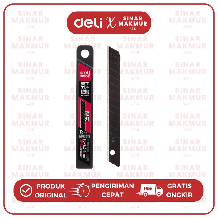 

Isi Cutter /Refill Cutter/ Cutter Blade SK5 Hitam DELI 78002 (TUBE)