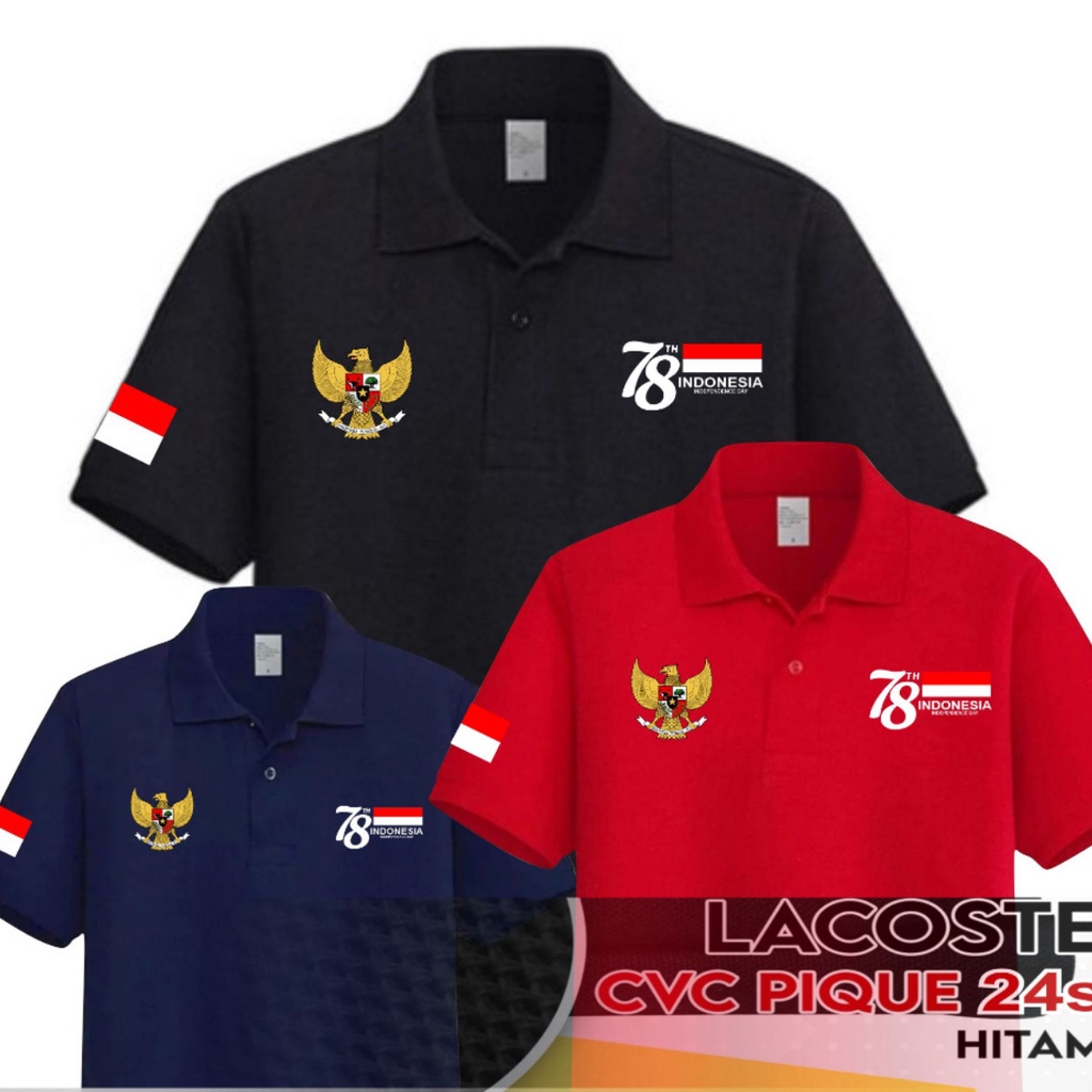 Kaos Polo Shirt Kerah Atasan Lengan Pendek Pria wanita Laki Laki Perempuan Cowok Cewek Custome Sablo