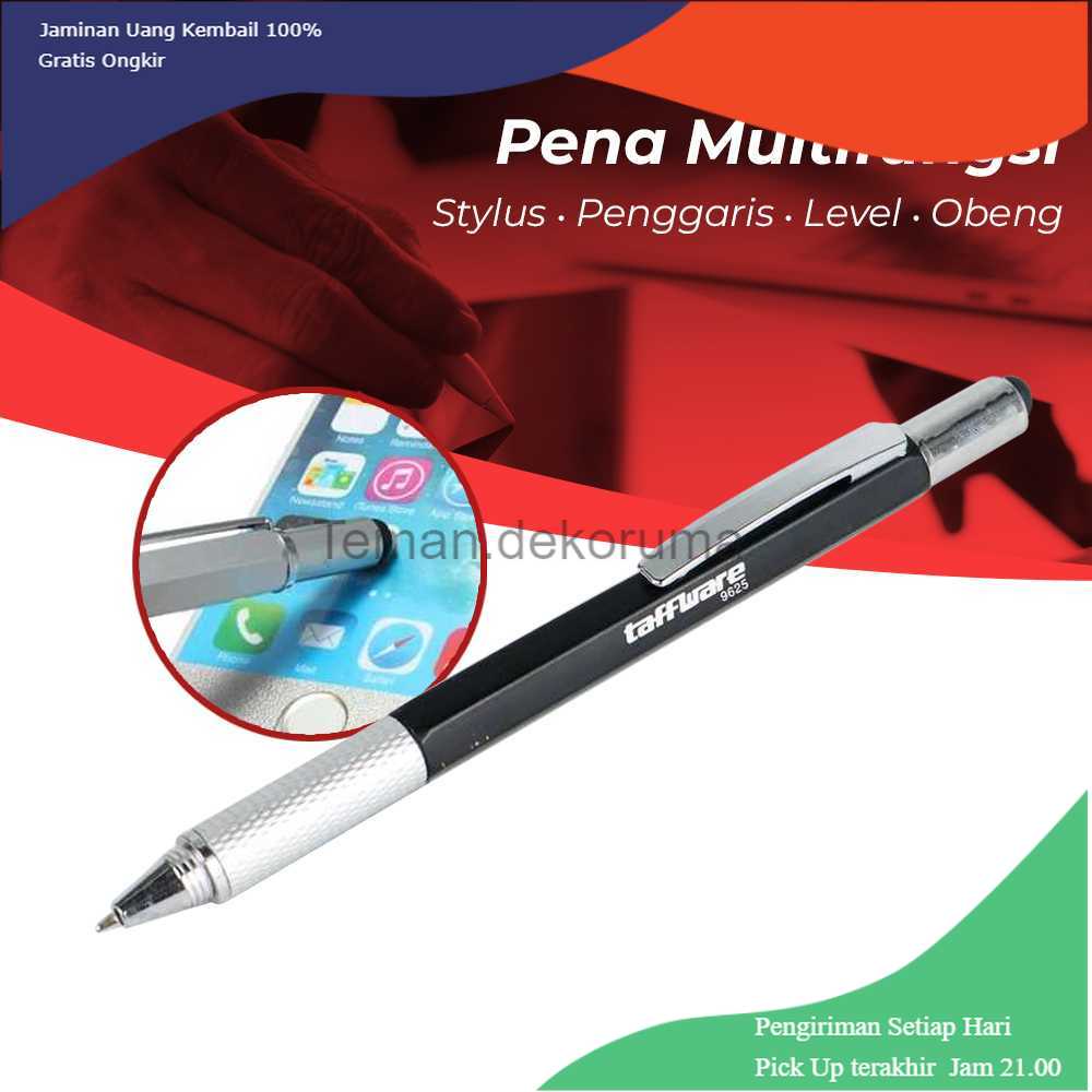 

TD - ALB Taffware Pena Multifungsi Plastik Stylus + Penggaris + Level + Obeng - 9625