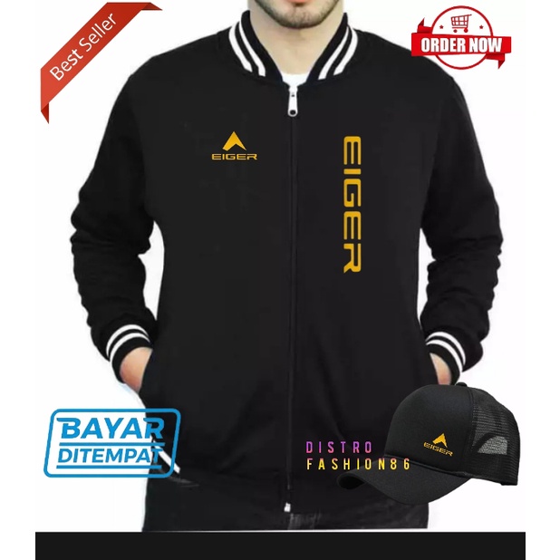 GRATISS TOPI  jaket pria/ wanita /varsity casual premium egeir gold/ keren/bahan berkualias dan teba