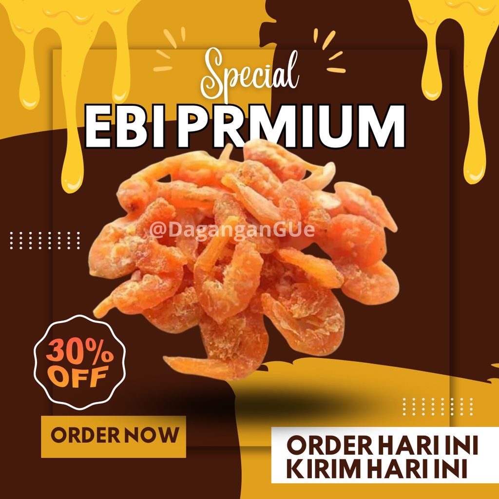 

Ebi udang kering kupas bersih PREMIUM 250 gr bersih tanpa kulit