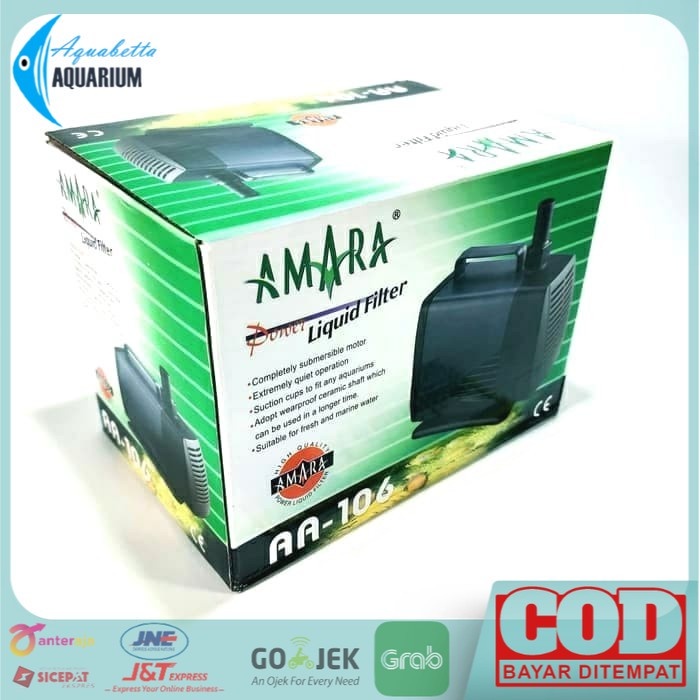 Pompa Air Aquarium Kolam Ikan Amara AA 106 Naik 4 Meter Air ORIGINAL