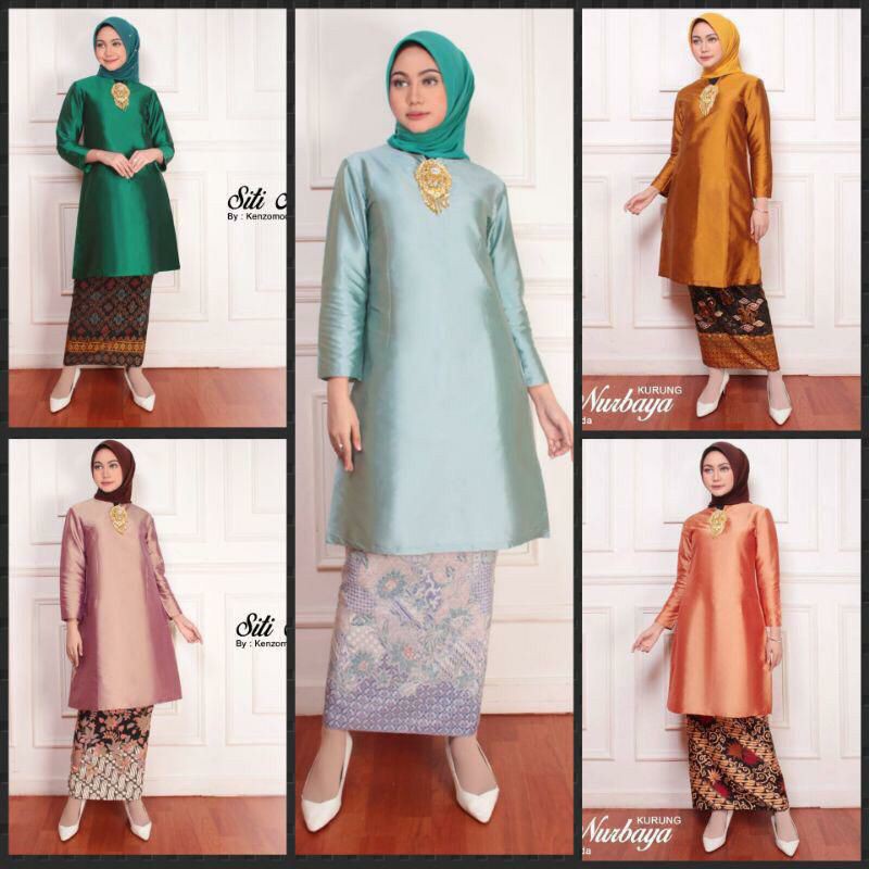 SETELAN BAJU KURUNG/KEBAYA KURUNG MODERN-KEBAYA MELAYU/BAJU KURUNG BAHAN TAFETA/KEBAYA MODERN/BAJU KURUNG MALAYSIA/BAJU KURUNG MELAYU/baju lamaran/tunik baju kurung/kebaya modern/kebaya terbaru