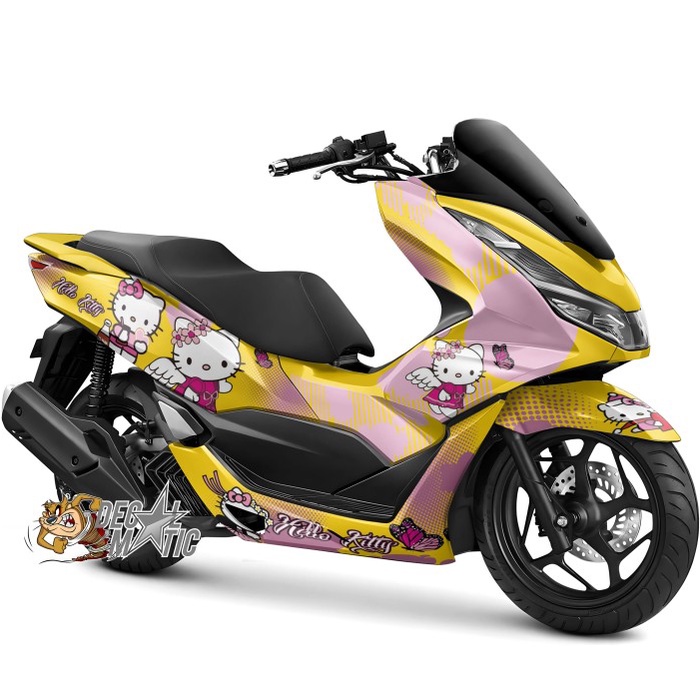 Stiker  PCX Full Body - Decal Full Body Motor Honda PCX 150 PCX160 Hello Kitty 2