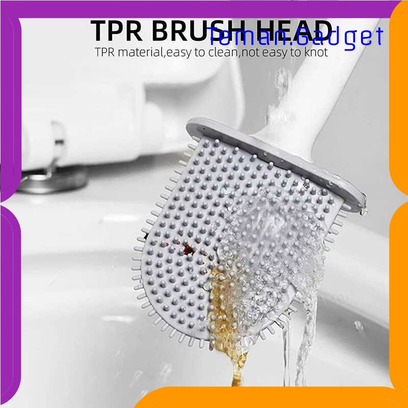 TG - ART LJSHU Sikat Toilet Kamar Mandi TPR Silicone Bathroom Brush - CD022