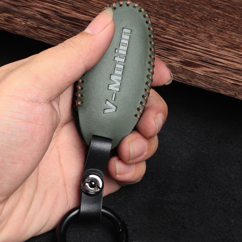 [Tersedia] Cover Case Kunci Mobil Bahan Kulit Sapi Untuk Untuk Nissan Terra2023/All-New Almera Turbo/SylphyNavara/X-Trail/Calibre Start Smart Entry Car Key Accessory