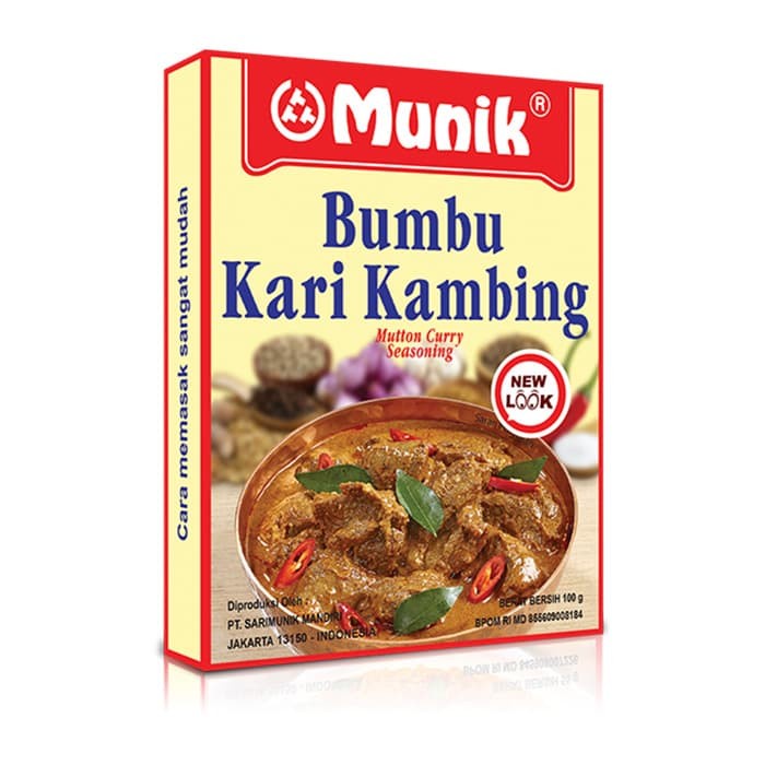 

[Ready-Stock]/ Bumbu Kari Kambing Munik - 100 gr