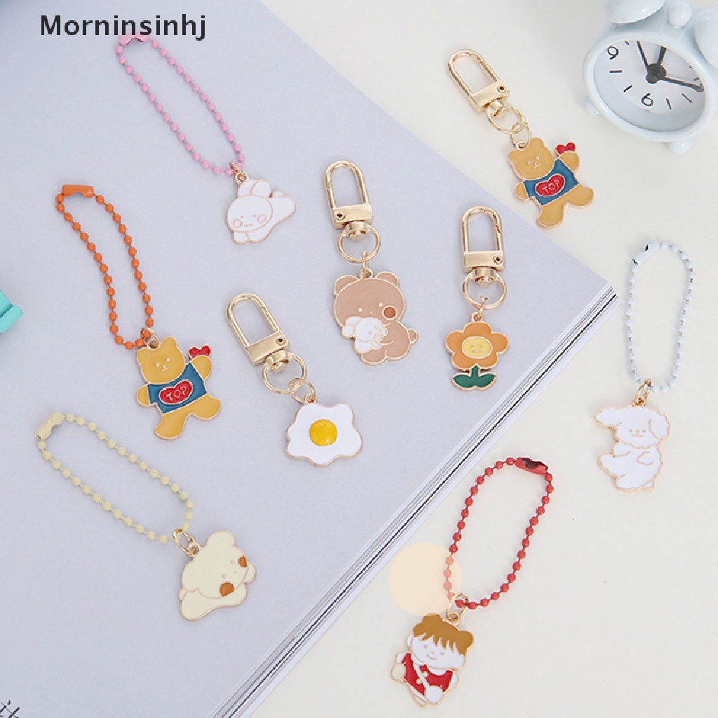 Mornin Kartun Gantungan Kunci Logam Indah Lucu Tas Ornamen Siswa Segar Kunci Cincin Liontin Gadis Gantungan Kunci Aksesoris Kawaii Keychain id