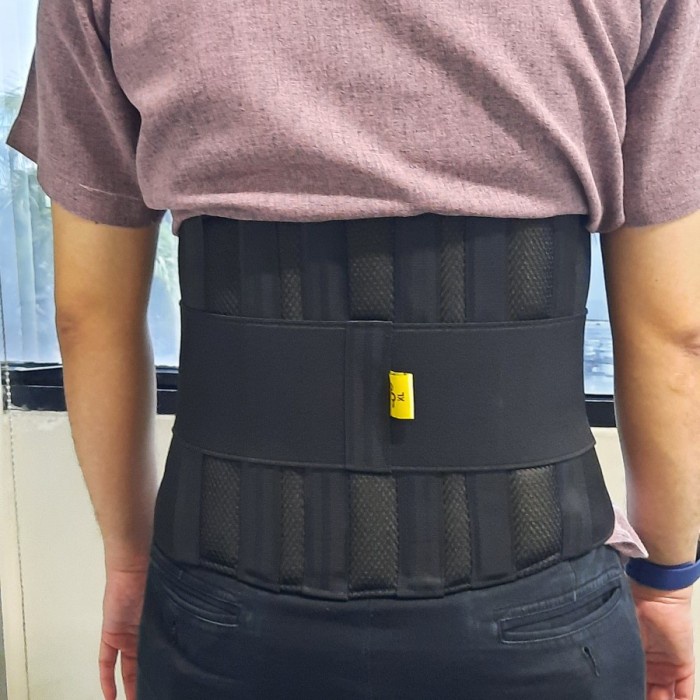 KORSET KESEHATAN HITAM UNTUK NYERI DAN SAKIT PINGGANG UNTUK PRIA DAN WANITA MERK CORE
