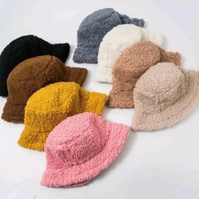 BUCKET BULU KOREA / TOPI BUCKET HAT