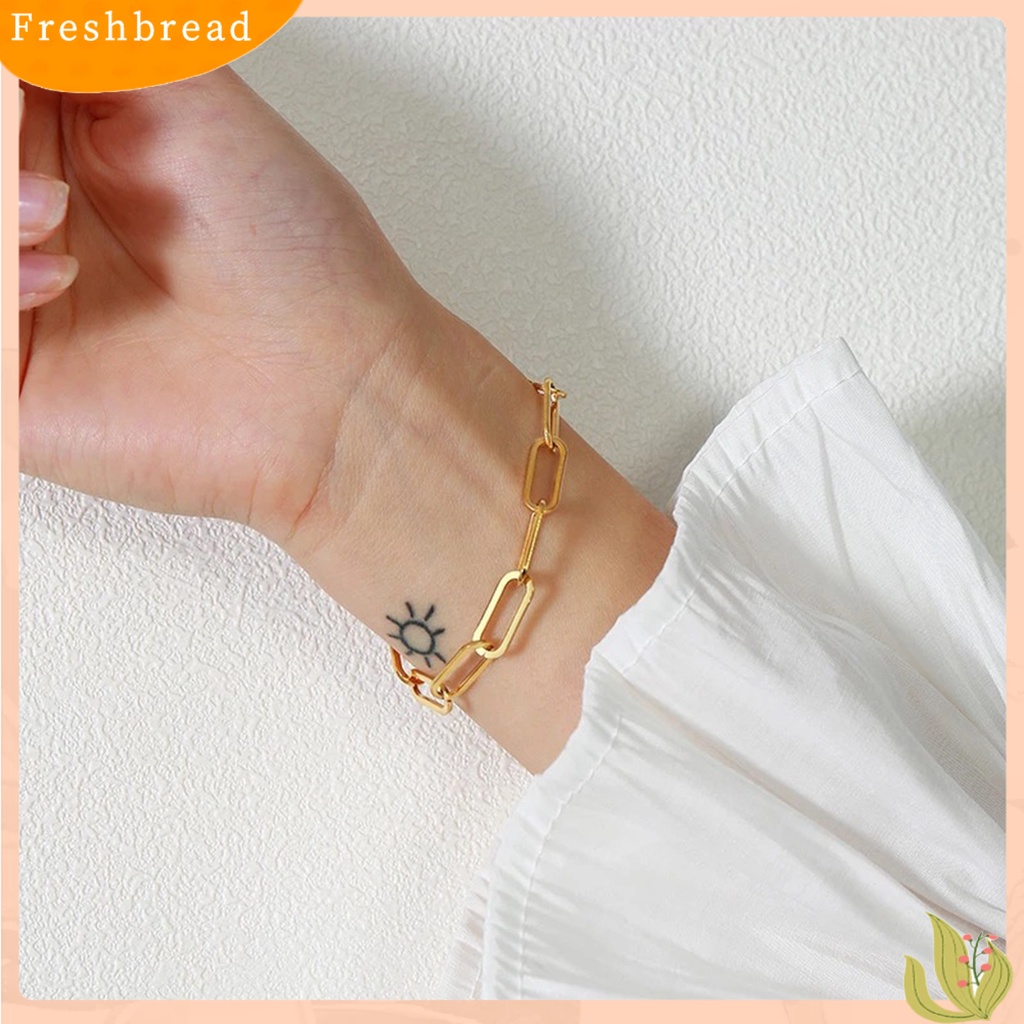 &lt; Freshbread &gt; 3Pcs Gelang Wanita Multilayer Rantai Ular Perhiasan Electroplating Adjustable Bracelets Untuk Pesta