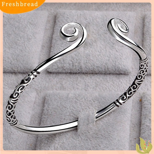 &lt; Freshbread &gt; Fashion Wanita Monkey King Mantra Ajaib Pembukaan Cuff Bangle Gelang Perhiasan