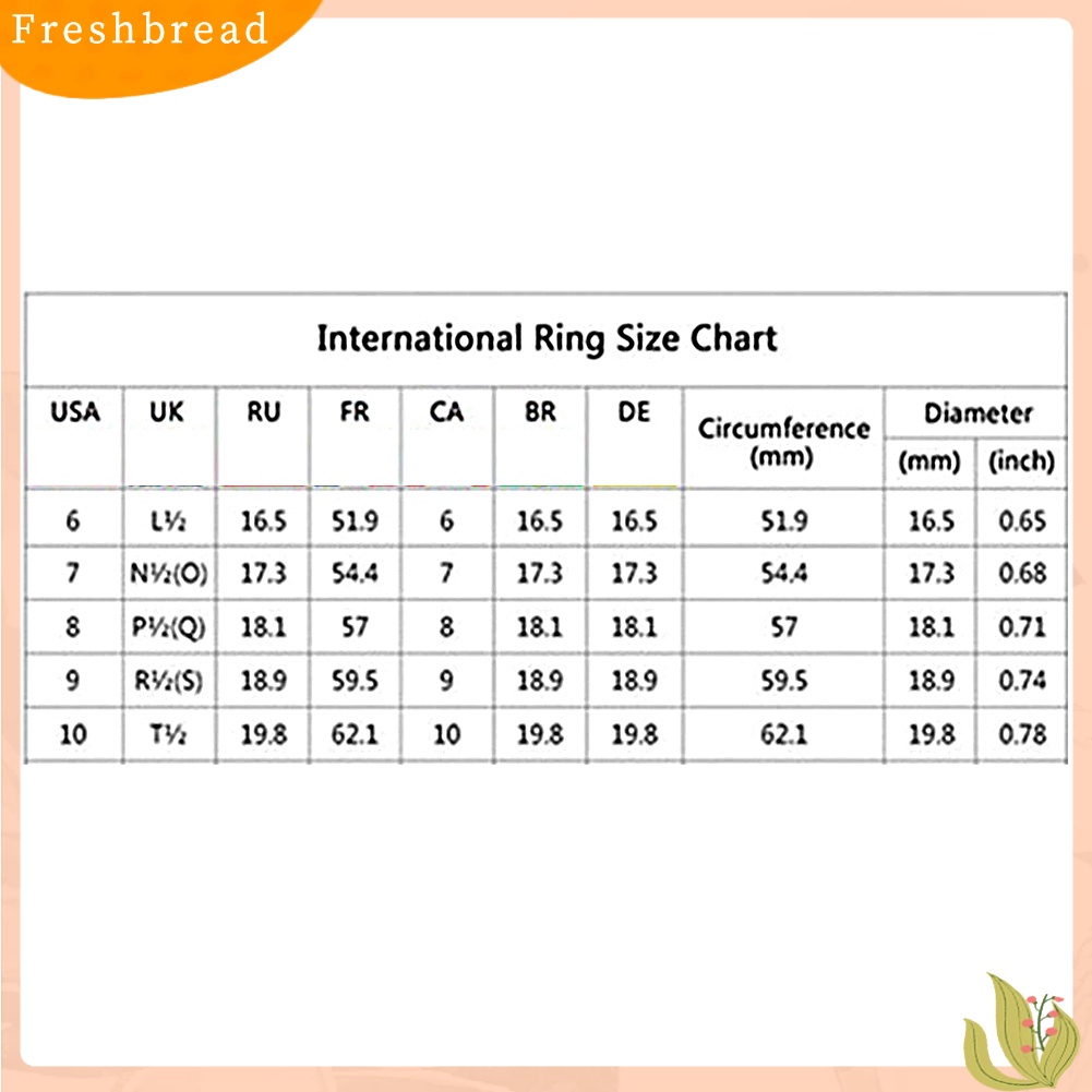 &lt; Freshbread &gt; 2Pcs/Set Shiny Cubic Zirconia Hias Wanita Pernikahan Cincin Perhiasan Pesona Hadiah