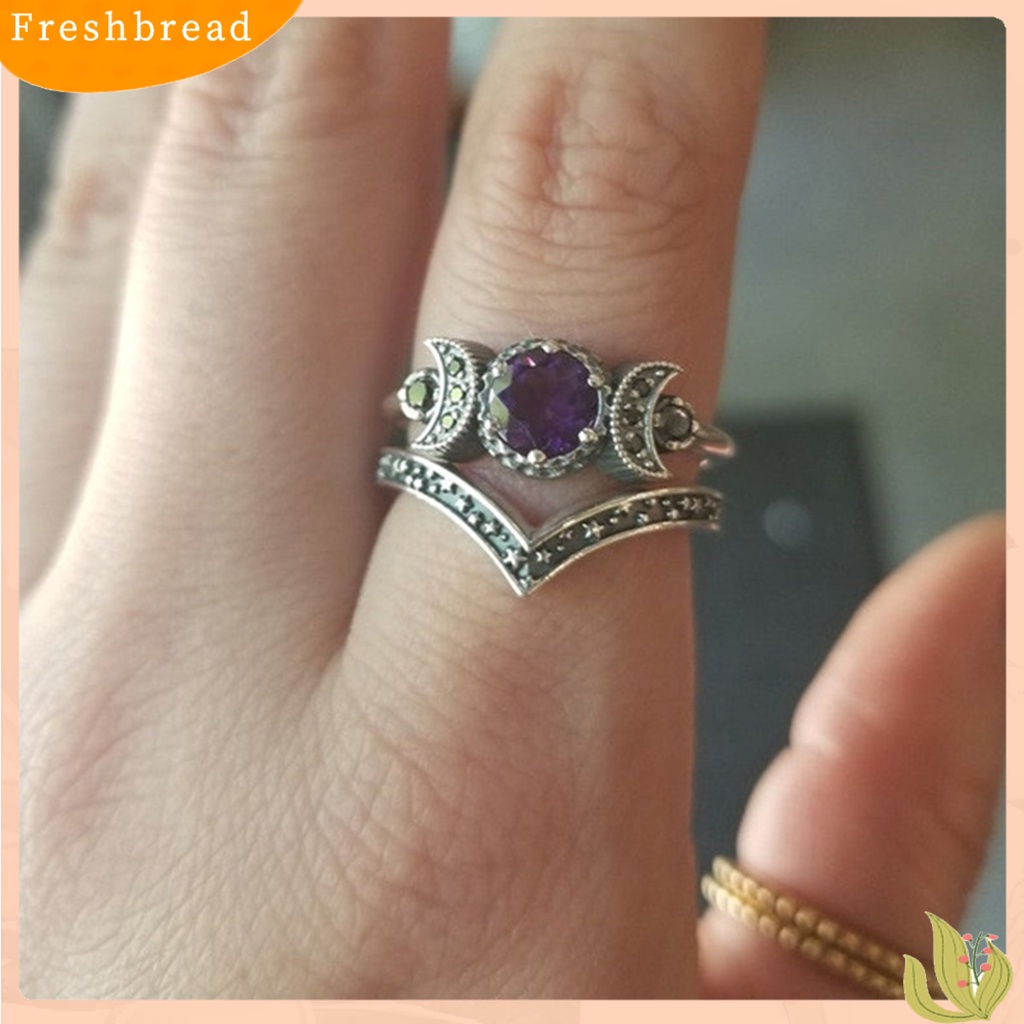 &lt; Freshbread &gt; Lady Finger Ring Hecate Style Indah 2warna Berlian Imitasi Female Ring Untuk Pernikahan