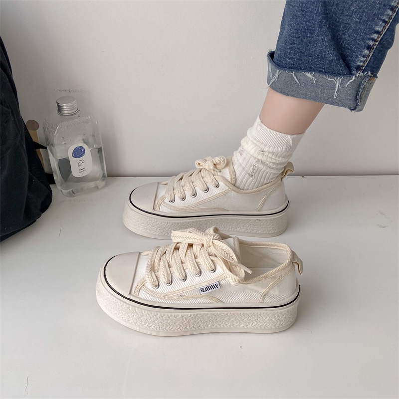 JBI-0284 GRATIS BOX Sepatu Kanvas Sneakers Wanita Casual Fashion Korean Style Jennie Shoes Import