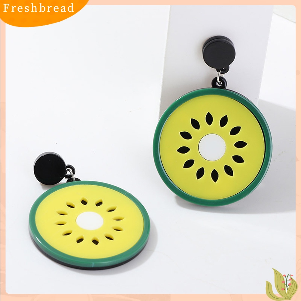 &lt; Freshbread &gt; Semangka Lucu Lemon Strawberry Fruit Series Menjuntai Wanita Ear Studs Earrings