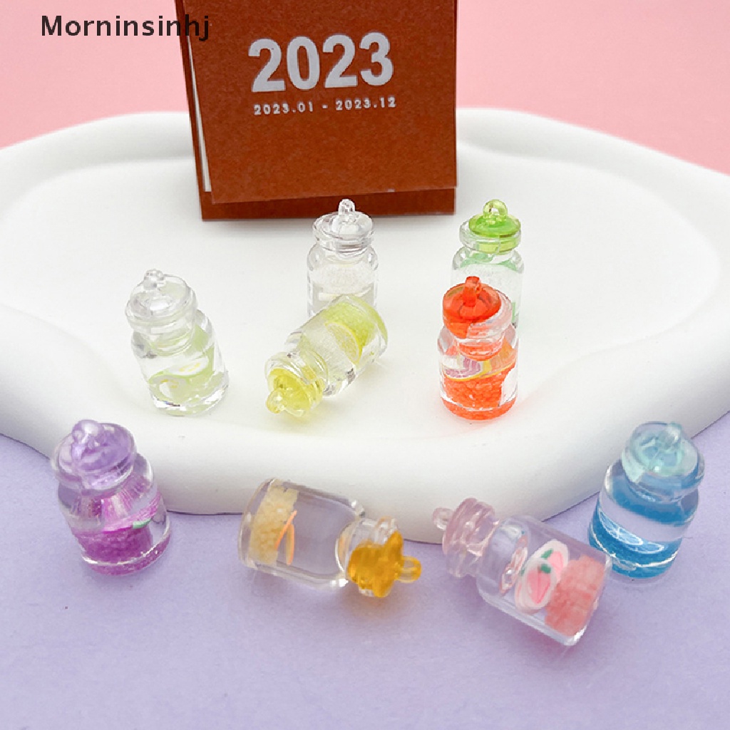 Mornin 1/5Pcs Mini Luminous Angka Berharap Botol Miniatur Mainan Taman Rumah Boneka Dekorasi DIY Ornamen Aksesoris id