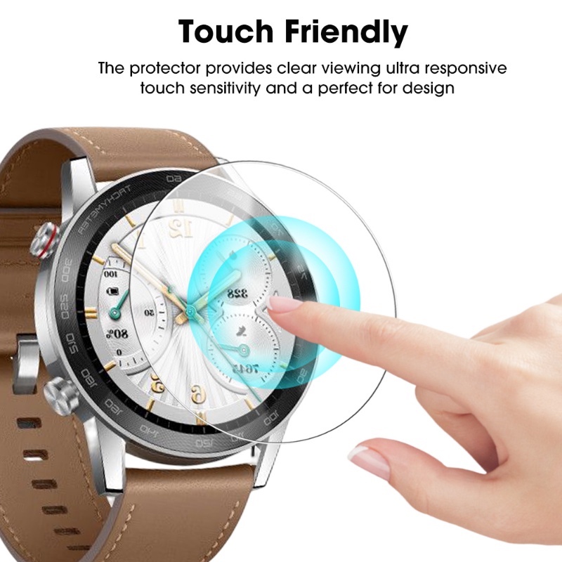 3pcs Transparan Anti-fingerprint Clean Watch Pelindung Layar Anti Gores Tahan Lama Berkualitas Tinggi 2.5D Tempered Film Untuk Honor Watch GS 3i