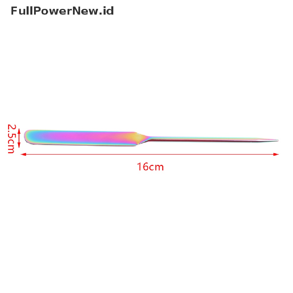 Power 1Pc Spatula Makeup Titanium Warna Mixing Stick Foundation Alat Pencampur Krim ID