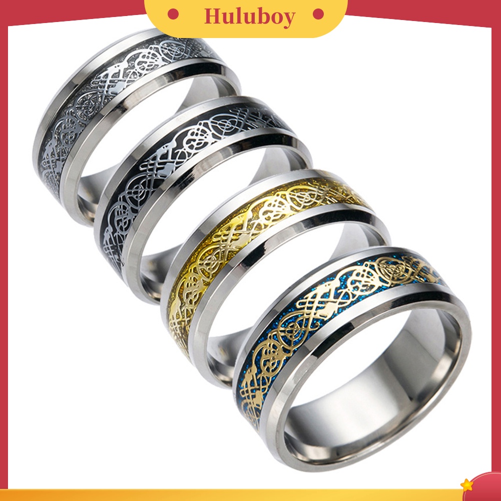 {Ready Stock} Bergaya Pria Baja Titanium Permukaan Halus Pernikahan Band Jari Cincin Perhiasan Hadiah