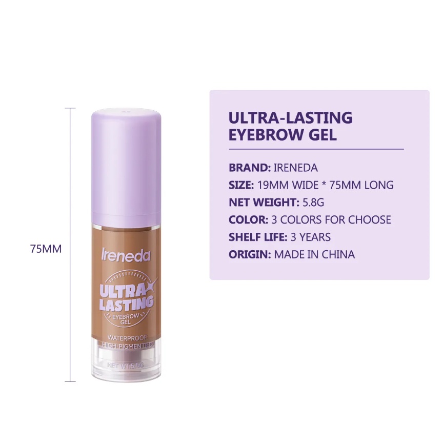 (READY &amp; ORI) IRENEDA Ultra-Lasting Eyebrow Gel Pomade Waterproof IR-E05