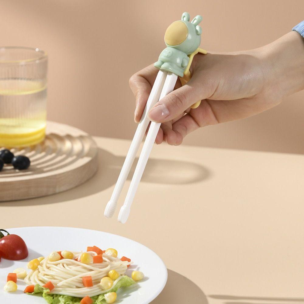 Needway Sumpit Belajar Anak Portable Indah Lucu Reusable Rabbit Utensil Food Grade Baby Practice Helper