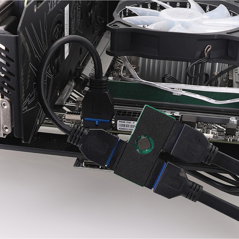 Konektor Adapter zzz 19pin Usb 3 0 1usb 19pin Female To 24pin Male Converter Hub