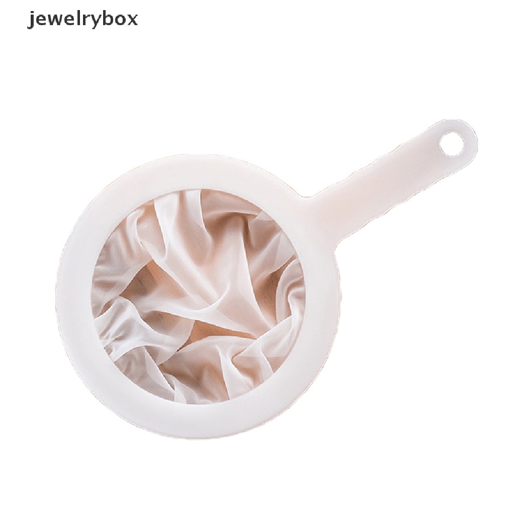 [jewelrybox] Reusable Nylon Ultra Fine Filter Mesh Strainer Sendok Saringan Susu Kedelai Jus Kopi Penyaring Makanan Dapur Colander Boutique